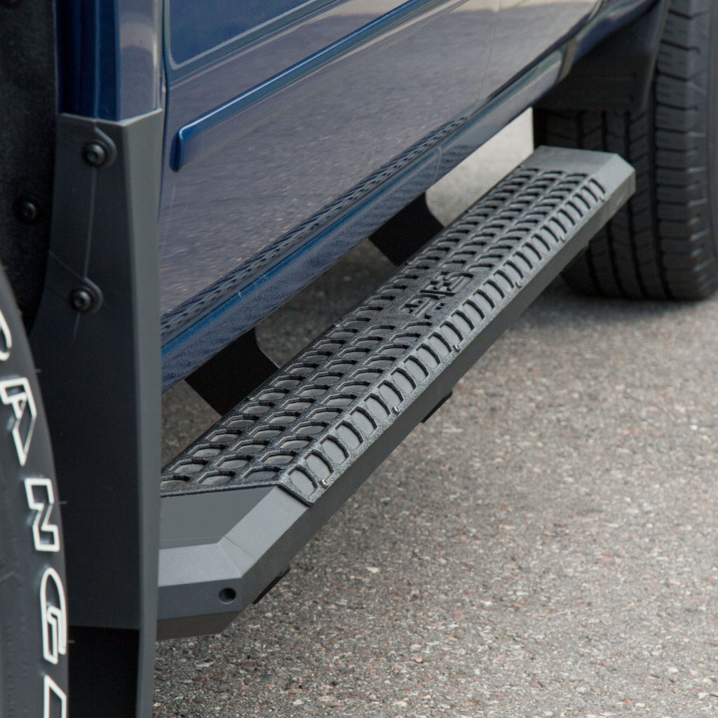 ARIES 2556015 AdvantEDGE 5-1/2" x 91" Black Aluminum Side Bars, Select Silverado, Sierra Crew for Select Chevrolet Silverado 1500