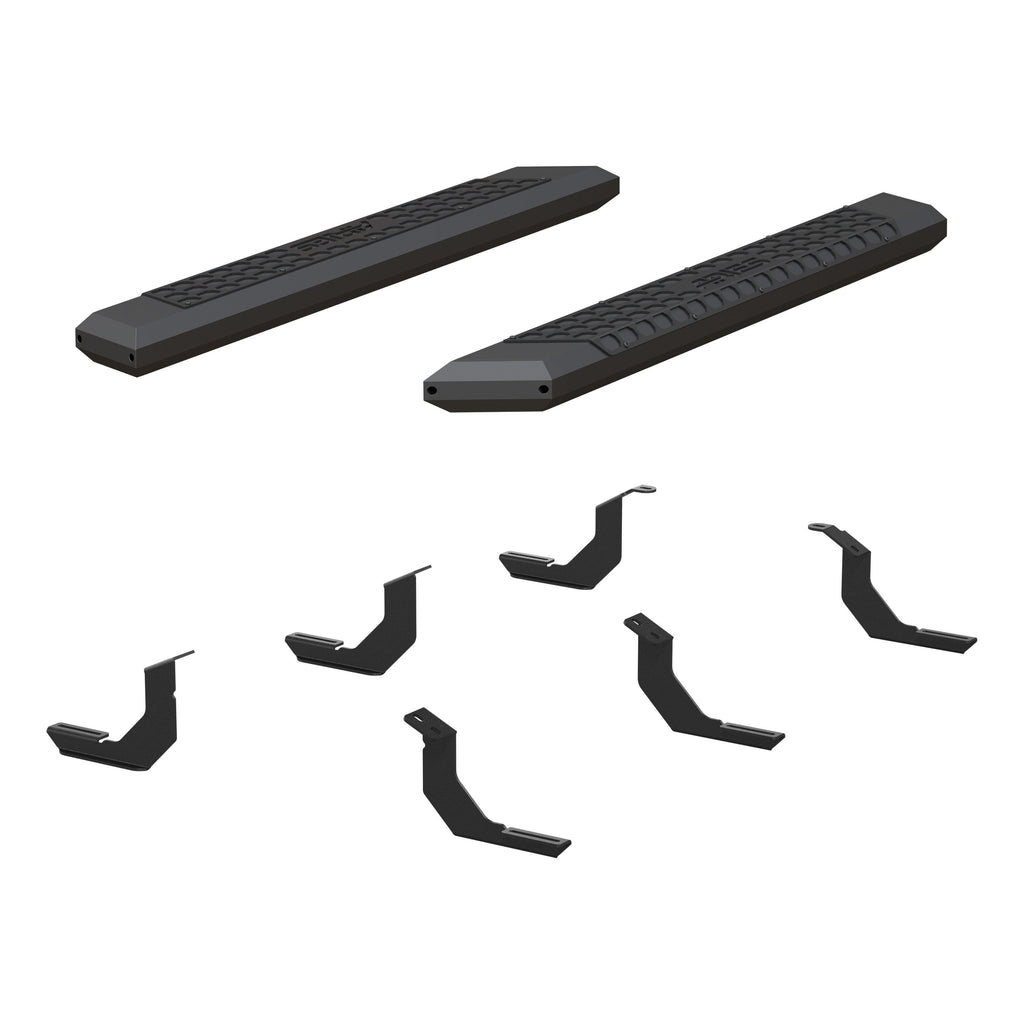 ARIES 2556018 AdvantEDGE 5-1/2" x 53" Black Aluminum Side Bars, Select Toyota Tundra for Select Toyota Tundra