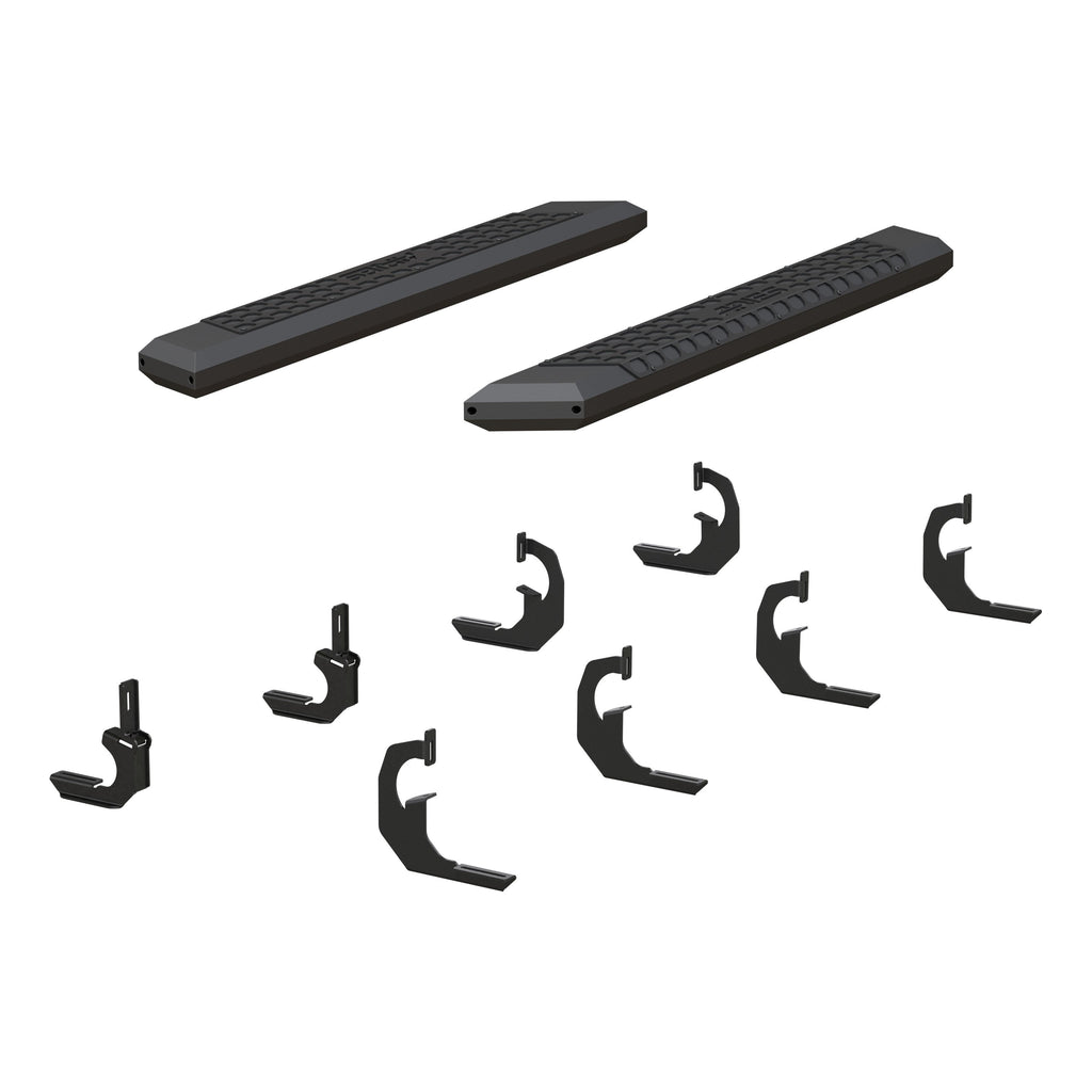 ARIES 2556020 AdvantEDGE 5-1/2" x 53" Black Aluminum Side Bars, Select Silverado, Sierra for Select Chevrolet Silverado 2500 HD