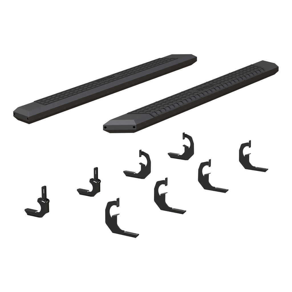 ARIES 2556021 AdvantEDGE 5-1/2" x 75" Black Aluminum Side Bars, Select Silverado, Sierra for Select Chevrolet Silverado 2500 HD