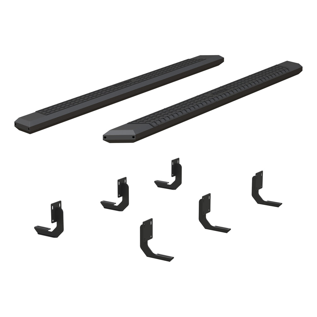 ARIES 2556024 AdvantEDGE 5-1/2" x 91" Black Aluminum Side Bars, Select Ford F250, F350, F450 for Select Ford F-250