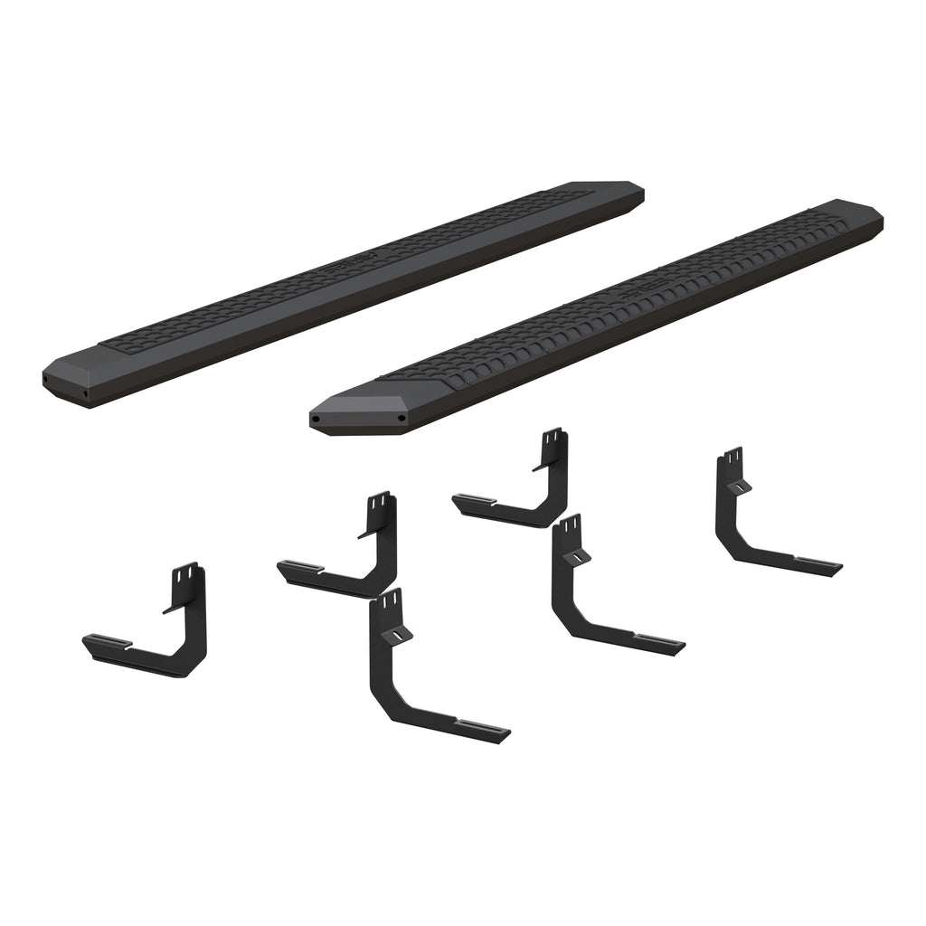 ARIES 2556042 AdvantEDGE 5-1/2" x 85" Black Aluminum Side Bars, Select Nissan Titan, XD for Select Nissan TITAN