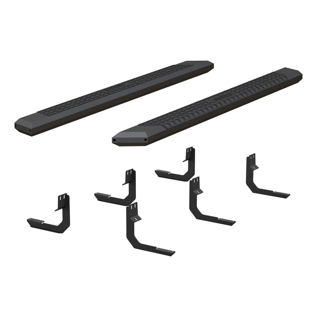 ARIES 2556045 AdvantEDGE 5-1/2" x 75" Black Aluminum Side Bars, Select Nissan Titan for Select Nissan TITAN