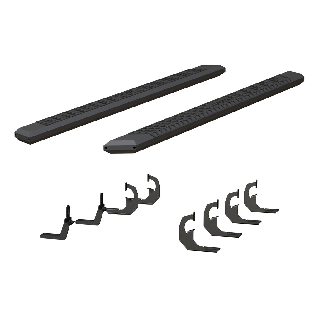 ARIES 2556046 AdvantEDGE 5-1/2" x 91" Black Aluminum Side Bars, Select Silverado, Sierra for Select Chevrolet Silverado 2500 HD