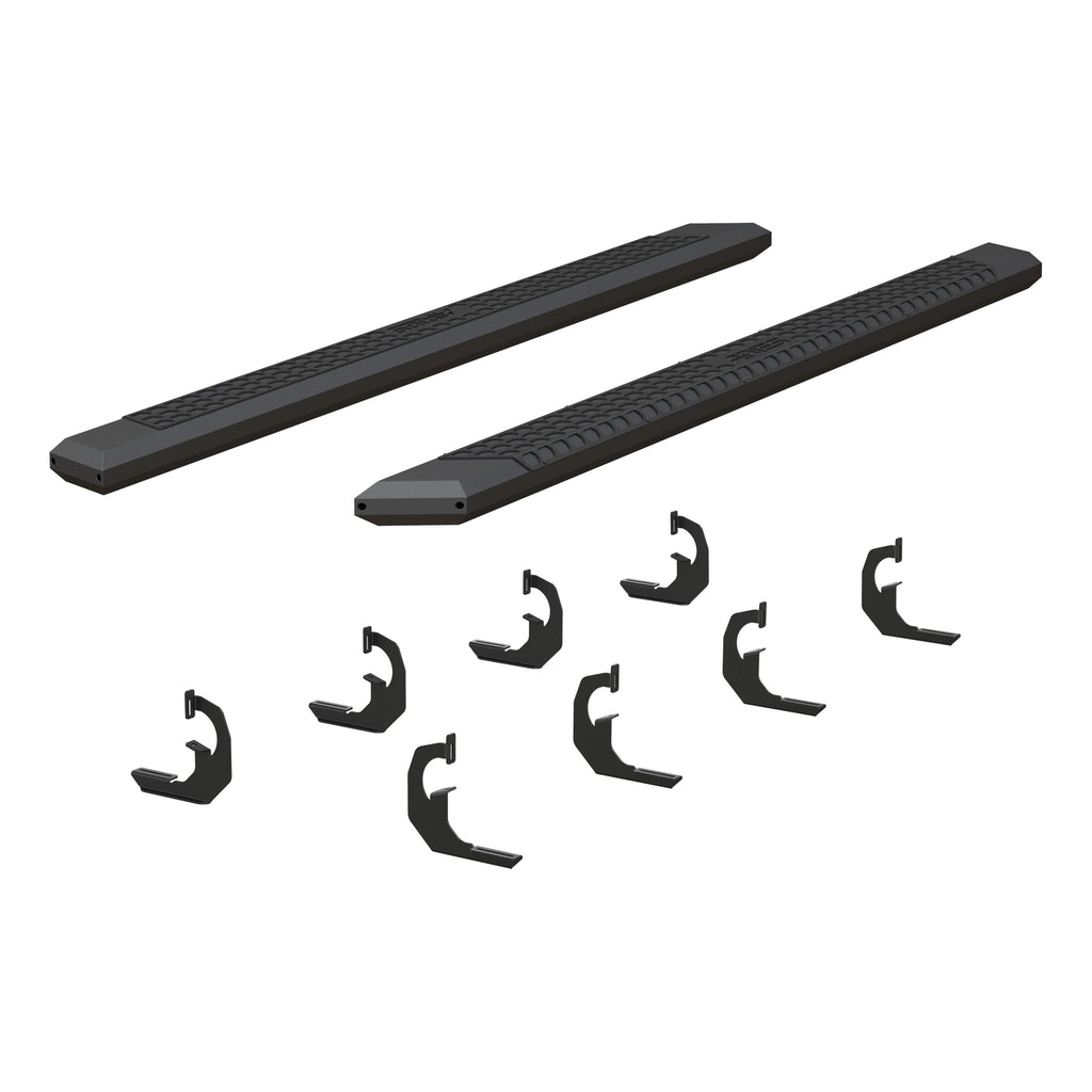ARIES 2556047 AdvantEDGE 5-1/2" x 91" Black Aluminum Side Bars, Select Chevrolet, GMC for Select Chevrolet Silverado 2500 HD