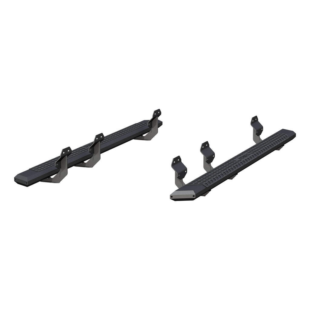 ARIES 2556048 AdvantEDGE 5-1/2" x 91" Black Aluminum Side Bars, Select Ford F-Series Crew Cab for Select Ford F-150