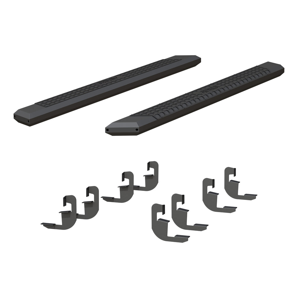 ARIES 2556051 AdvantEDGE 5-1/2" x 75" Black Aluminum Side Bars, Select Silverado, Sierra Crew for Select Chevrolet Silverado 1500