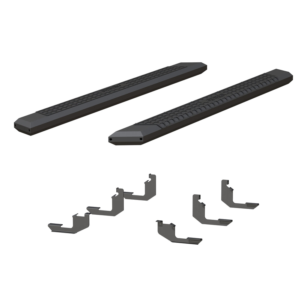 ARIES 2556052 AdvantEDGE 5-1/2" x 85" Black Aluminum Side Bars, Select Ford Ranger Crew Cab for Select Ford Ranger