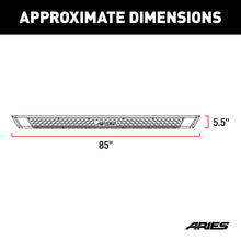 Load image into Gallery viewer, ARIES 2556052 AdvantEDGE 5-1/2" x 85" Black Aluminum Side Bars, Select Ford Ranger Crew Cab for Select Ford Ranger