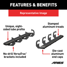 Load image into Gallery viewer, ARIES 2556054 AdvantEDGE 5-1/2" x 75" Black Aluminum Side Bars, Select Ford Explorer for Select Ford Explorer