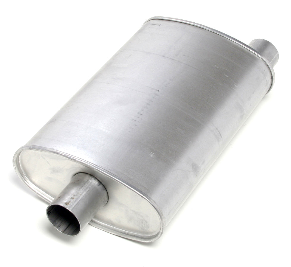 Hedman Hedders 25560 14 in. x 10 in. x 4-1/2 in. Turbo Muffler For 2 in. Exhaust