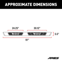 Load image into Gallery viewer, ARIES 2558007 AscentStep 5-1/2" x 91" Black Steel Running Boards, Select Ram 1500 Crew Cab for Select Ram 1500