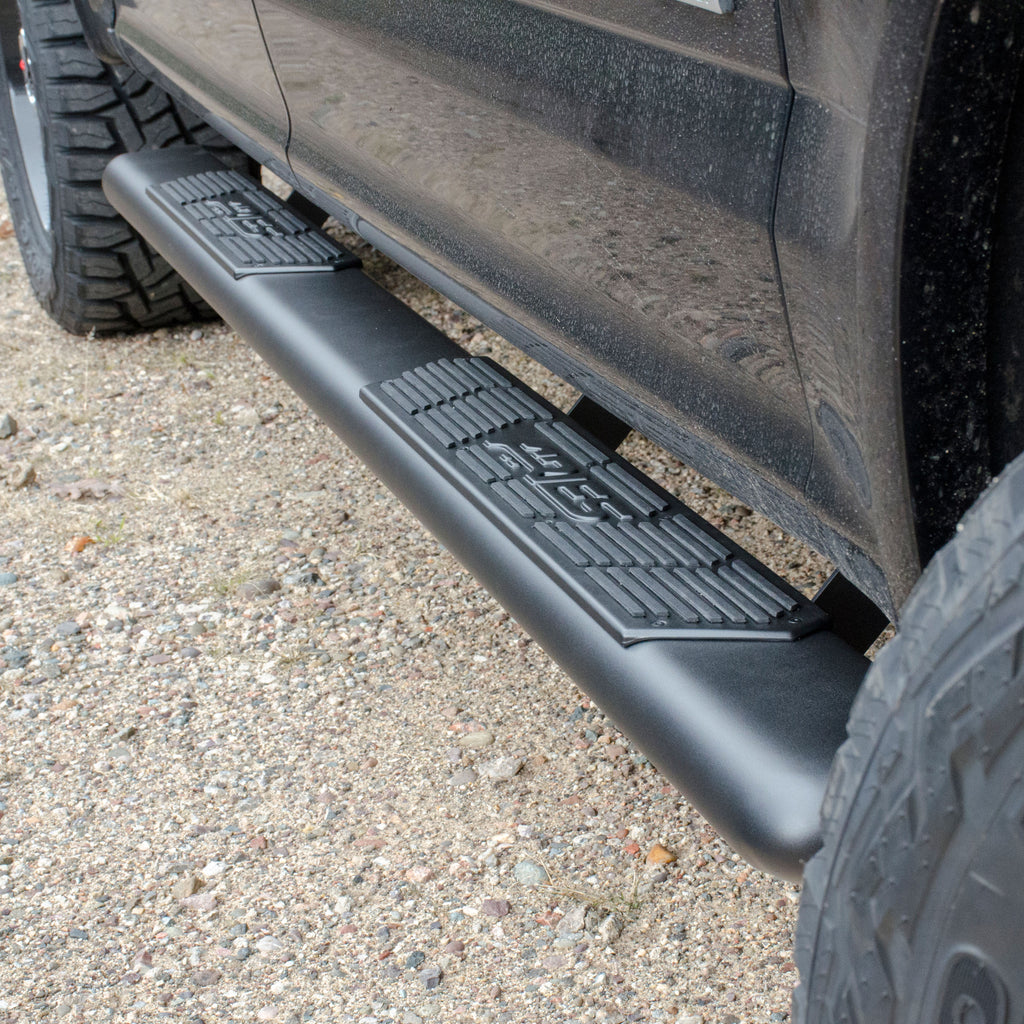 ARIES 2558009 AscentStep 5-1/2" x 85" Black Steel Running Boards, Select Ford F-150 for Select Ford F-150