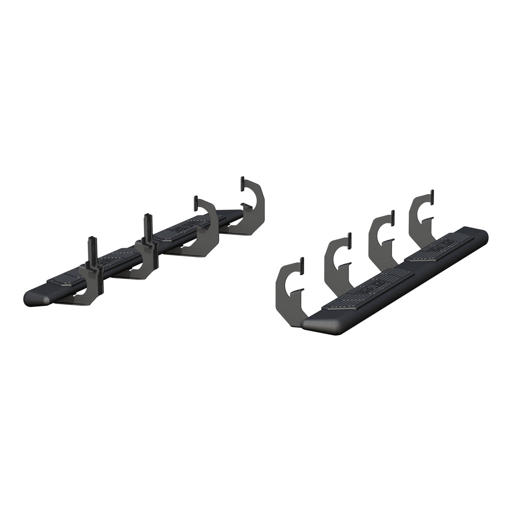 ARIES 2558021 AscentStep 5-1/2" x 75" Black Steel Running Boards, Select Silverado, Sierra for Select Chevrolet Silverado 2500 HD