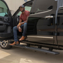 Load image into Gallery viewer, ARIES 2558021 AscentStep 5-1/2" x 75" Black Steel Running Boards, Select Silverado, Sierra for Select Chevrolet Silverado 2500 HD