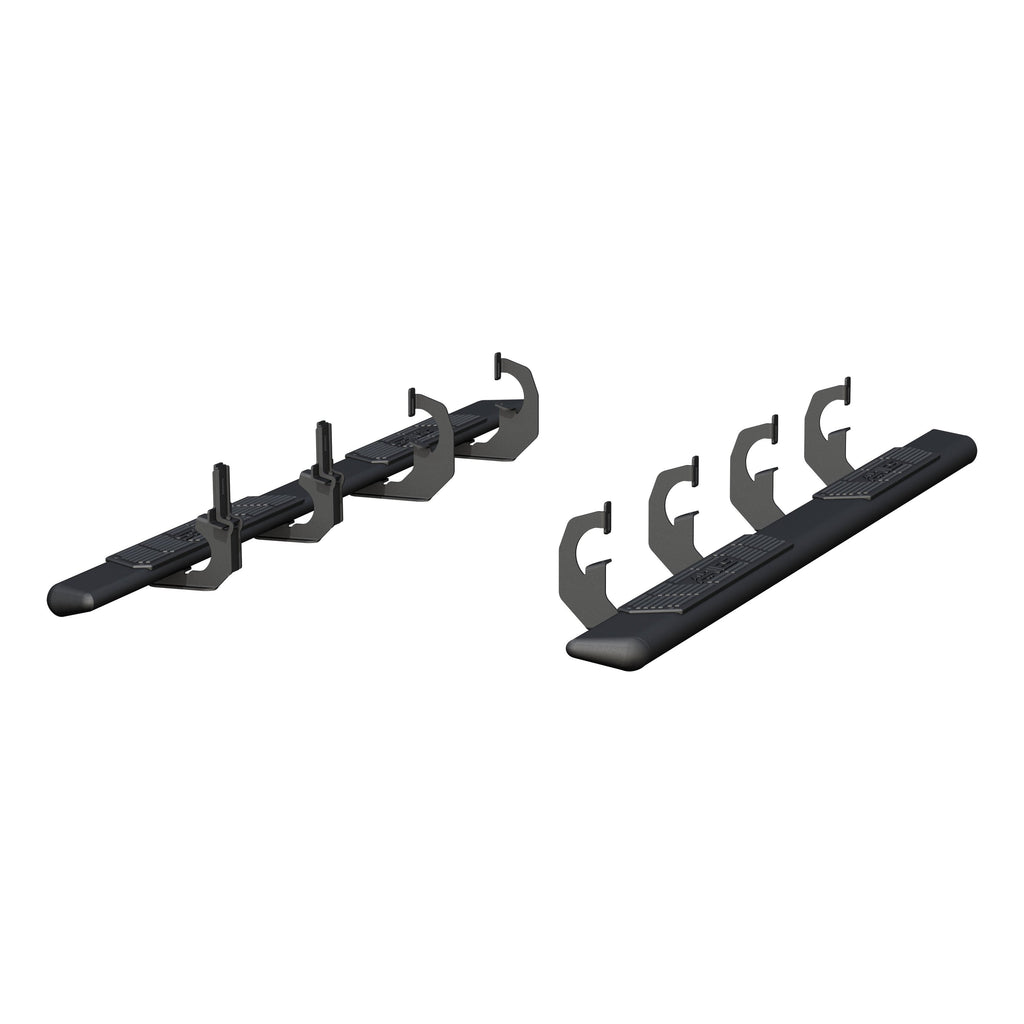 ARIES 2558046 AscentStep 5-1/2" x 91" Black Steel Running Boards, Select Silverado, Sierra for Select Chevrolet Silverado 2500 HD