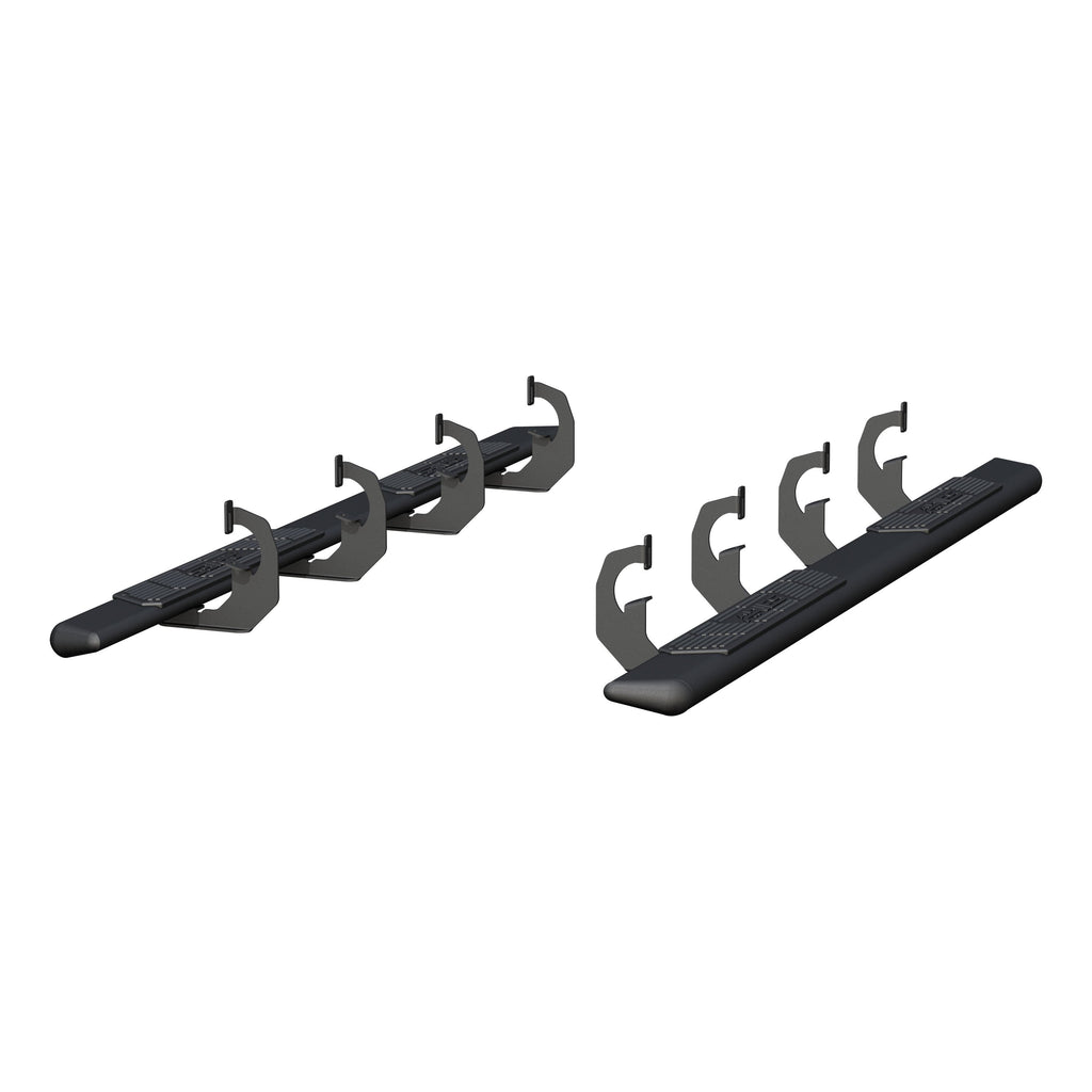 ARIES 2558047 AscentStep 5-1/2" x 91" Black Steel Running Boards, Select Chevrolet, GMC for Select Chevrolet Silverado 2500 HD
