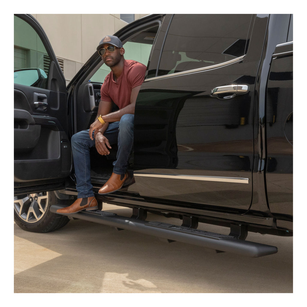 ARIES 2558052 AscentStep 5-1/2" x 85" Black Steel Running Boards, Select Ford Ranger Crew Cab for Select Ford Ranger