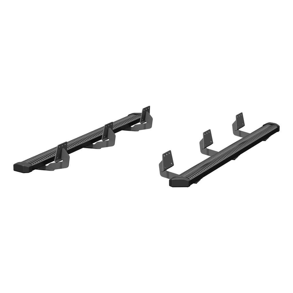 ARIES 2559004 SlimGrip 5" x 78" Black Aluminum Running Boards, Fits Select RAM 1500 for Select Ram 1500