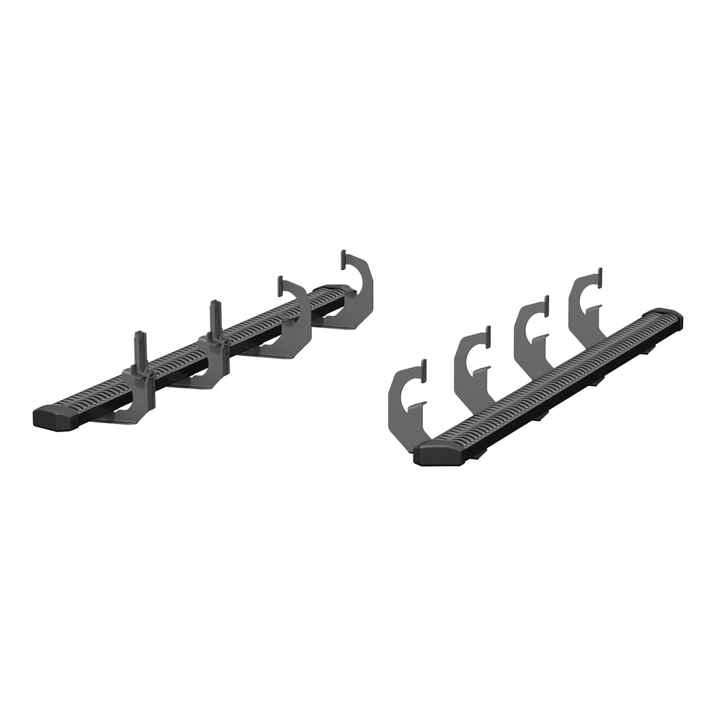 ARIES 2559021 SlimGrip 5" x 78" Black Aluminum Running Boards, Fits Select Chevrolet Silverado 2500 HD, 3500 HD, GMC Sierra 2500 HD, 3500 HD Diesel for Select Chevrolet Silverado 2500 HD