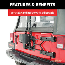 Load image into Gallery viewer, ARIES 2563000 Jeep Wrangler JK Heavy-Duty Spare Tire Carrier - Truck Part Superstore
