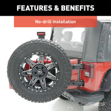 Load image into Gallery viewer, ARIES 2563000 Jeep Wrangler JK Heavy-Duty Spare Tire Carrier - Truck Part Superstore