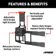 Load image into Gallery viewer, ARIES 2563001 Jeep Wrangler JL Heavy-Duty Spare Tire Carrier - Truck Part Superstore