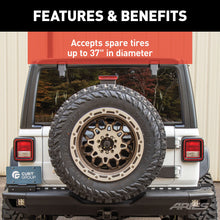 Load image into Gallery viewer, ARIES 2563001 Jeep Wrangler JL Heavy-Duty Spare Tire Carrier - Truck Part Superstore