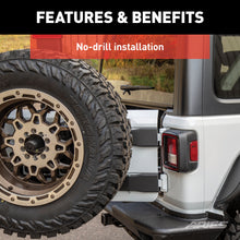 Load image into Gallery viewer, ARIES 2563001 Jeep Wrangler JL Heavy-Duty Spare Tire Carrier - Truck Part Superstore