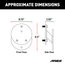 Load image into Gallery viewer, ARIES 25630AB Jeep Wrangler JK Spare Tire Relocation Carrier for Select Jeep Wrangler