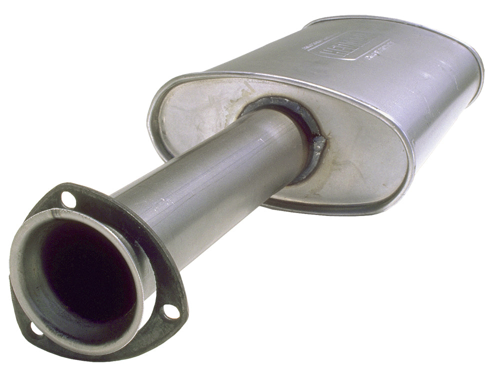 Hedman Hedders 25662 14 in. x 10 in. Gasket-Style Header Muffler For 2-1/2 in. Exhaust