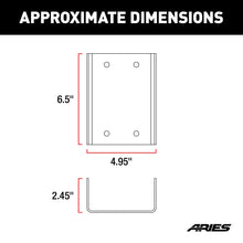 Load image into Gallery viewer, ARIES 256TBL Jeep Wrangler JK Third Brake Light Extension Bracket for Select Jeep Wrangler