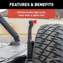 Load image into Gallery viewer, ARIES 256TBL Jeep Wrangler JK Third Brake Light Extension Bracket for Select Jeep Wrangler