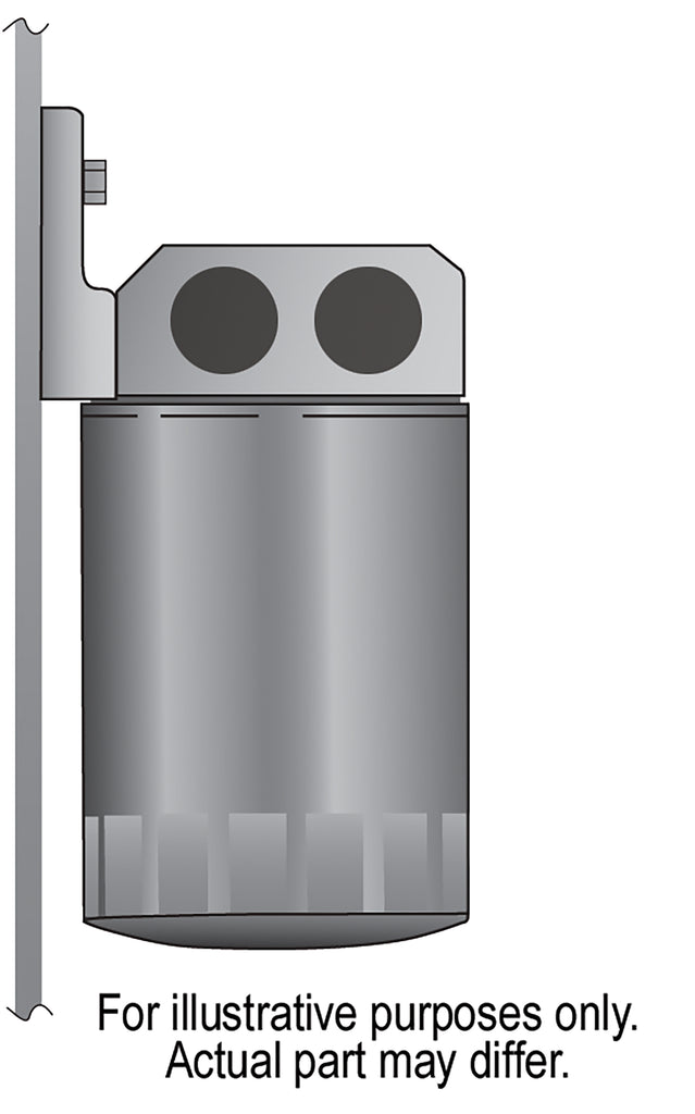 Derale 25709 Side Ports Filter Mount, 1/2" NPT