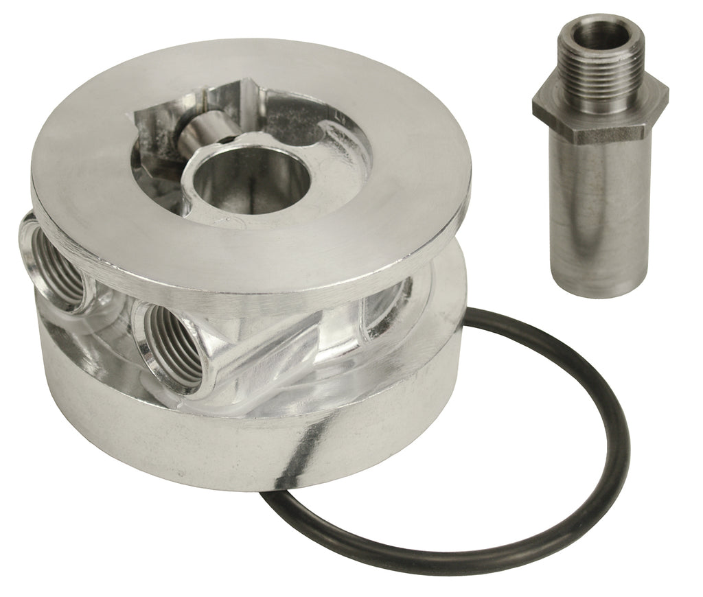 Derale 25720 GM Thermostatic Sandwich Adapter with 1/2" NPT Ports