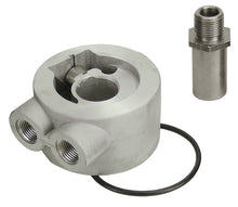 Load image into Gallery viewer, Derale 25732 Thermostatic Sandwich Adapter with 3/8" NPT Ports and 20x1.5mm Filter Thread