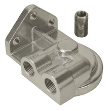 Load image into Gallery viewer, Derale 25752 Single Left 1/2" NPT Port Filter Mount with 3/4"-16 Filter Threads