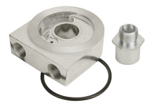 Load image into Gallery viewer, Derale 25770 Low Profile Pressure relief Sandwich Adapter w/ 3/8" NPT Ports &amp; 3/4"-16 Thread
