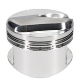 JE Pistons 258208 Piston Set, 2618, Dome, 4.280 Bore, 1.765 CD, 0.990 Pin, Set of 8.
