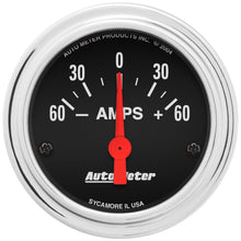 Load image into Gallery viewer, AutoMeter 2586 GAUGE, AMMETER, 2 1/16", 60A, ELECTRIC, TRADITIONAL CHROME