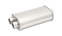 Load image into Gallery viewer, Streetpower-Oval-Muff-5In-X-9In-X-15In-Long-Body-3In-In-I.D.-X-Dual-2.5In-Out-Center-Dual