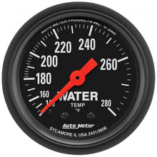 Load image into Gallery viewer, AutoMeter 2606 GAUGE, WATER TEMP, 2 1/16", 140-280?F, MECHANICAL, Z-SERIES