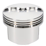 JE Pistons 261496 Piston Set, 4032, Flat Top, 4.080 Bore, 1.670 CD, 0.975 Pin, Set of 8.