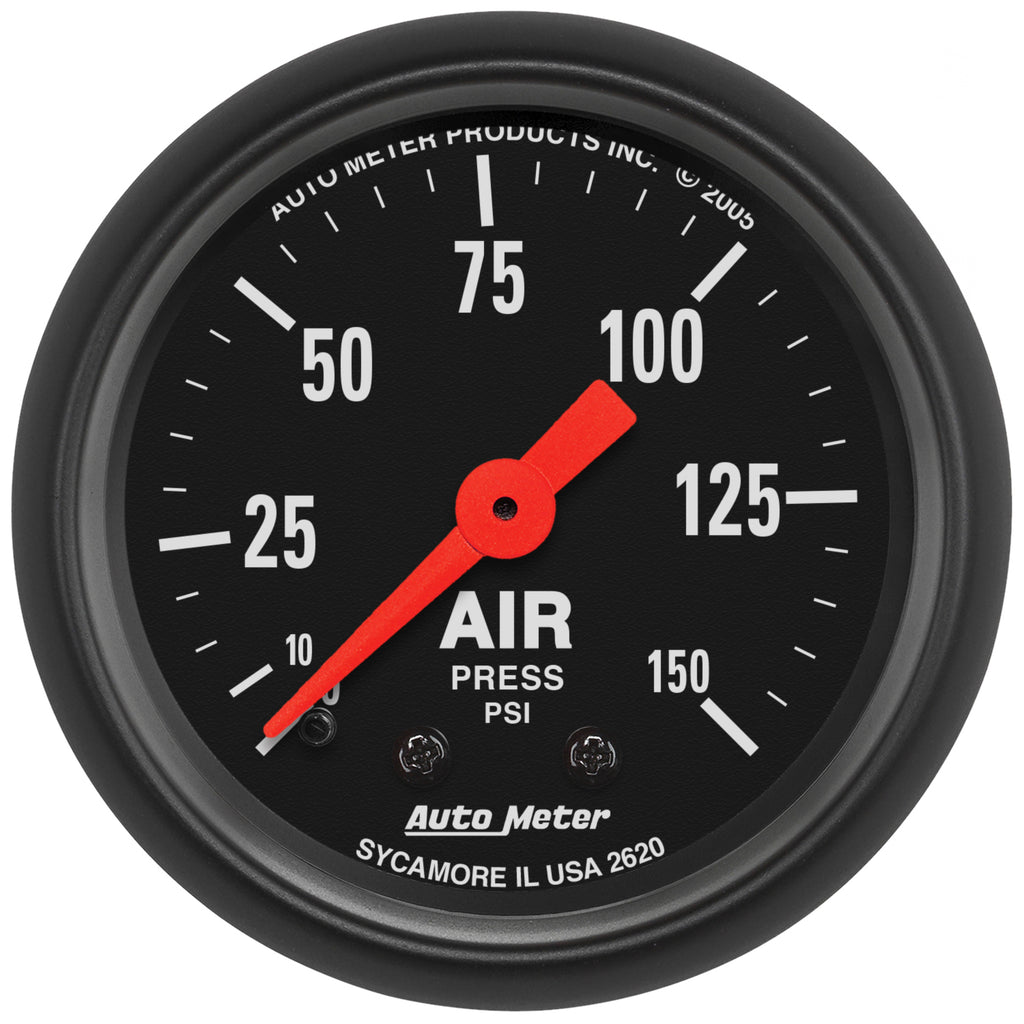 AutoMeter 2620 GAUGE, AIR PRESS, 2 1/16", 150PSI, MECHANICAL, Z-SERIES