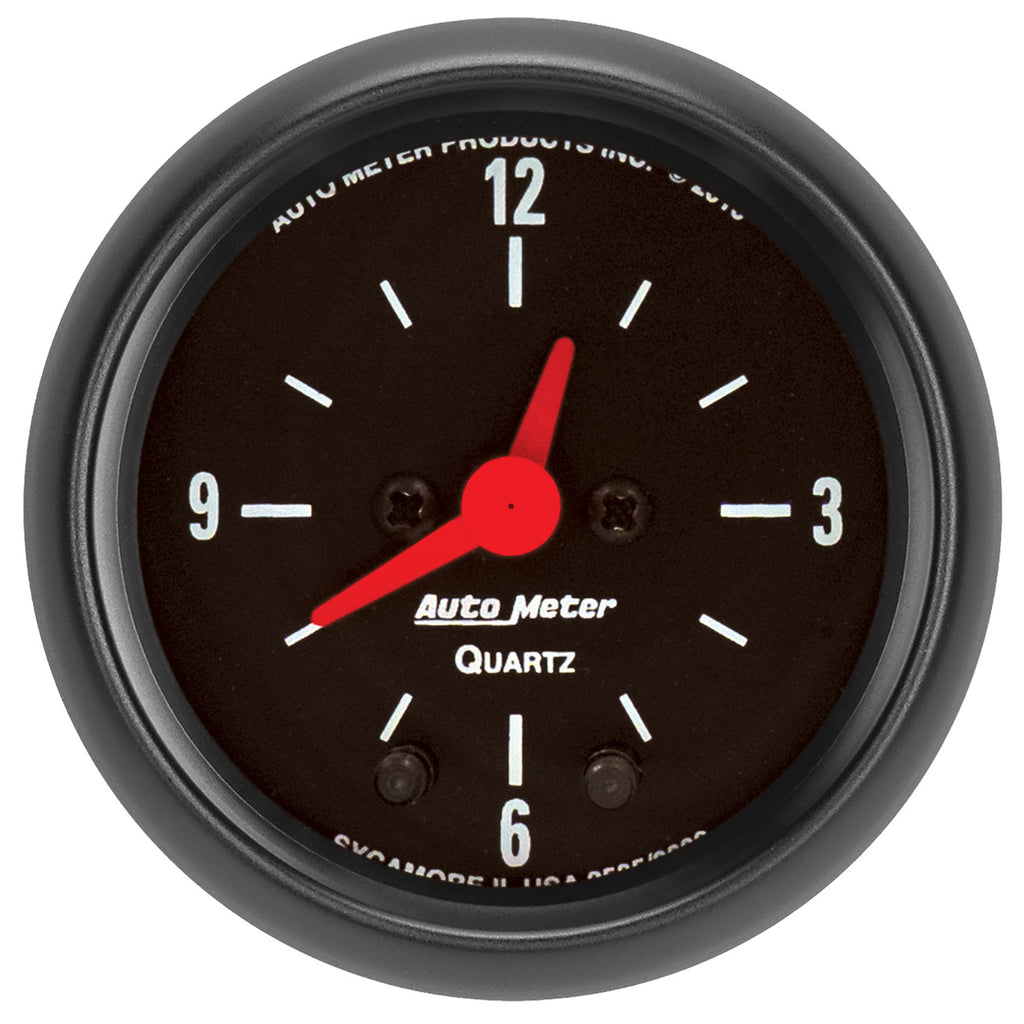 AutoMeter 2632 GAUGE, CLOCK, 2 1/16", 12HR, ANALOG, Z-SERIES