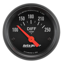 Load image into Gallery viewer, AutoMeter 2636 GAUGE, DIFFERENTIAL TEMP, 2 1/16", 100-250?F, ELECTRIC, Z-SERIES