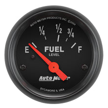 Load image into Gallery viewer, AutoMeter 2642 GAUGE, FUEL LEVEL, 2 1/16", 73OE TO 10OF, ELEC, Z-SERIES