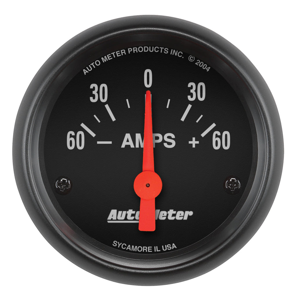 AutoMeter 2644 GAUGE, AMMETER, 2 1/16", 60A, ELECTRIC, Z-SERIES
