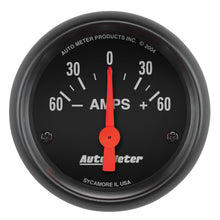 Load image into Gallery viewer, AutoMeter 2644 GAUGE, AMMETER, 2 1/16", 60A, ELECTRIC, Z-SERIES