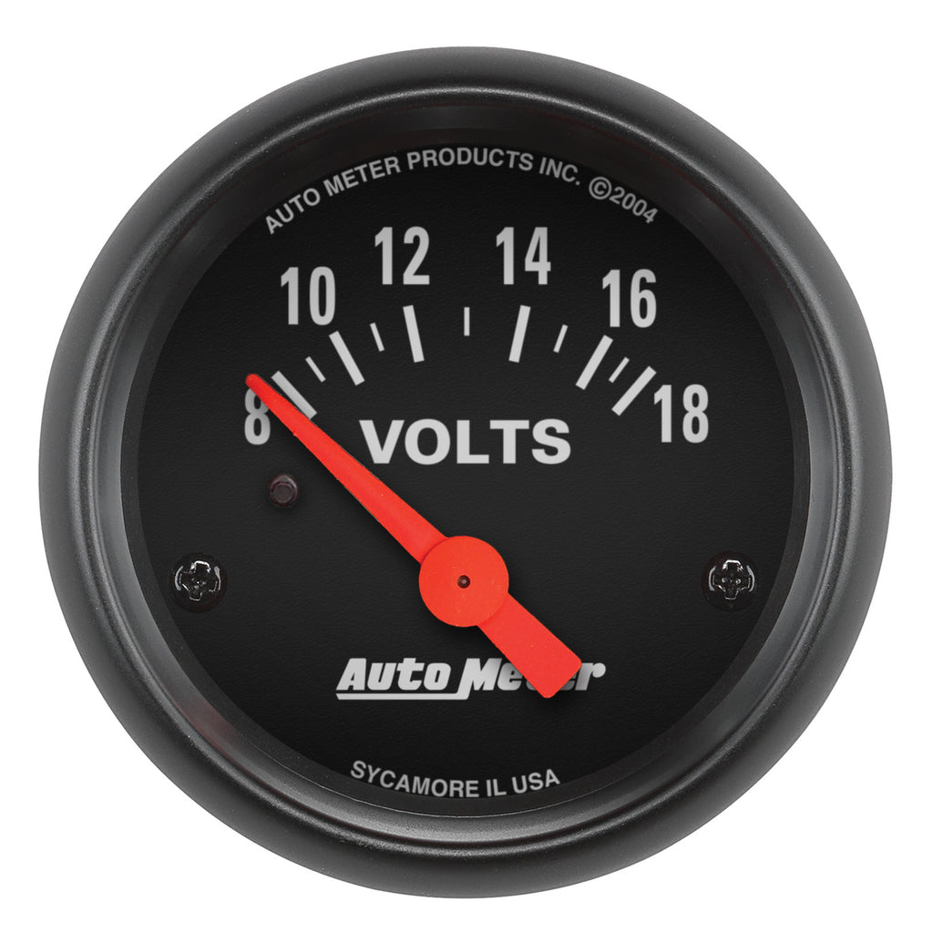 AutoMeter 2645 GAUGE, VOLTMETER, 2 1/16", 18V, ELEC, Z-SERIES